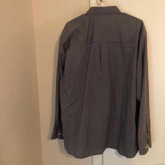 Ezs By Haggar Mens Button Down Shirt Multicolor Plaid Long Sleeve Pocket XXL - Picture 3 of 7